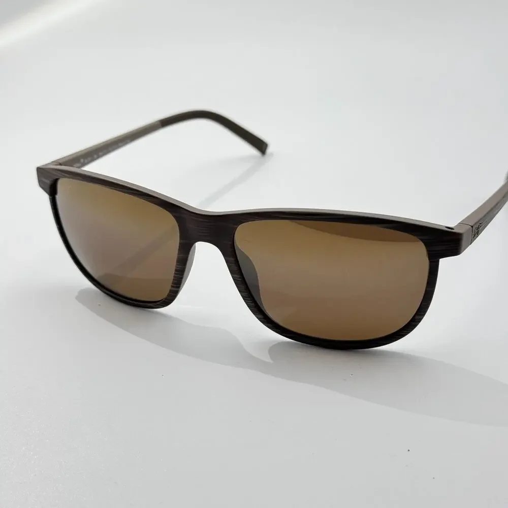 Maui Jim Sunglasses Dragon's Teeth STG-SG MJ811-25C Brown Stripe 58mm Lele Kawa